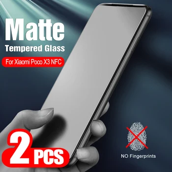 2 buc Pentru Xiaomi Poco X3 NFC Mată Mată Temperat Pahar Ecran Protector Xiaomy Poco X3 NFC Anti Amprente Complet Capacul de Sticlă