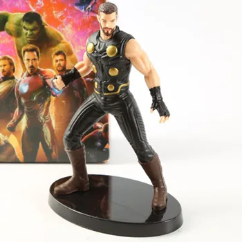 Marvel Avengers Iron Man, Black Panther Hawkeye Captain America Viziune Văduva Neagră din PVC figurina de Colectie Model de Jucărie 16cm