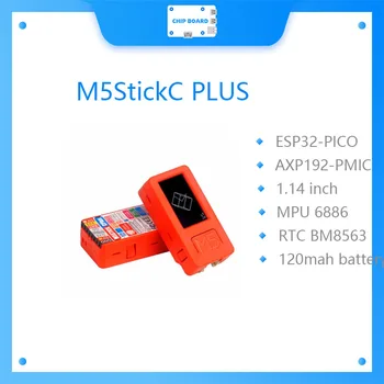 New Sosire! Oficial M5Stack M5StickC PLUS ESP32-PICO Mini Kit de Dezvoltare Io, Bluetooth și WiFi, Ecran mai Mare, Io Controller