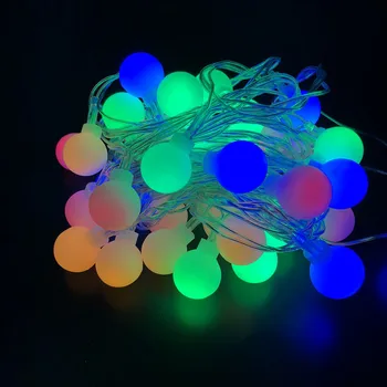 5M 40 DE CONDUS Bile Globuri de Basm Șir LED Becuri Multicolore Petrecere de Nunta de Crăciun Grădină în aer liber, Decor de Vacanță 220V UE Plug
