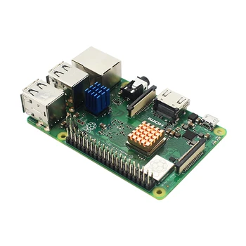 Original Raspberry Pi 3 Model B+ Kit + Caz + 3A Adaptor de Alimentare + 32 64 GB SD Card + Cablu HDMI + Radiator pentru Raspberry Pi 3B+