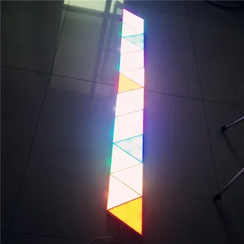 RGB Colorate Triunghi Cuantice lampa LED Lampă Modulară Sensibil la Atingere de Iluminat Hexagonale Luminile de Noapte de la Distanță Hexagonale Cuantice