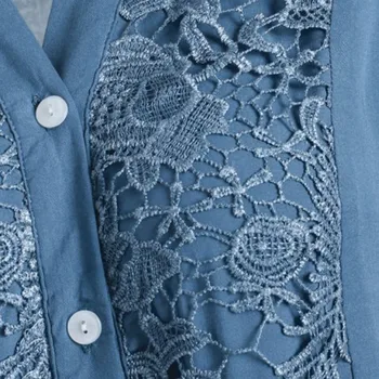Womail Bluza Femei cu Maneci Lungi Elegante Munca de Birou Camasa de Mari Dimensiuni 5XL Bluza Buton Casual Femme Blusas Mujer de Moda 93
