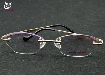Clara Vida 2017 Prețioase femei lady violet lentile fără ramă fara rama diamant ochelari de citit +1 +1.5 +2 +2.5 +3 +3.5 +4