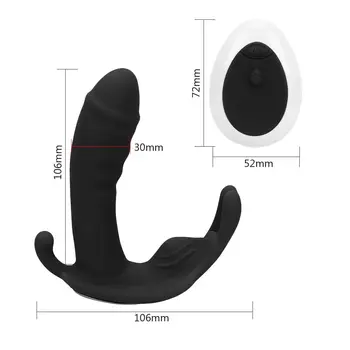 IKOKY Vibrator Vibrator cu 10 viteze Portabil Fluture G Spot Masaj Jucarii Sexuale Vibratoare pentru Femei Chilotei Stimulator Clitoris