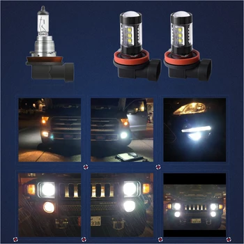 2 BUC LED-uri Lumini Auto H8 H9 Ceata bec H11 DRL Daytime Running Lamp Pentru Mini Cooper Hatchback 2002-2013 Canbus Fara Eroare