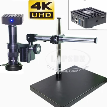4K 12MP Sony IMX226 HDMI si USB 3.0 Industria Microscop Set Camera Video de Măsurare 20X - 180X C mount Zoom Lens
