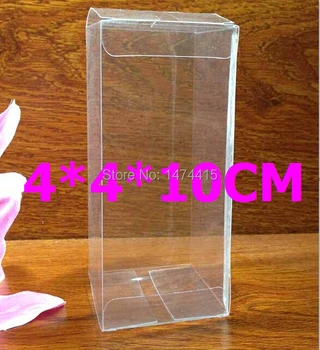 En-gros 4*4*10 cm clare Cutie PVC,transparent pachet cadou cutii,jucării de ambalare păpuși display cutie plastic transport Gratuit 100buc