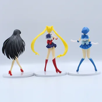5 buc 16,5 cm Sailor Moon Figurina Pauza Figura Sailor Mercur Venus Marte Jupiter figurina Papusa Jucării cadou de Crăciun