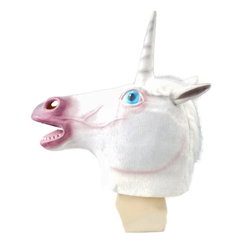 Snailify Noutate Unicorn Animal Cosplay Mască Pentru Adulți Halloween Costume Latex Full Confruntă Măști Broasca Rață Petrecere De Carnaval Elemente De Recuzită