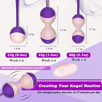 Bile kegel Control de la Distanță Vibrator Pentru Femei Jucării Sexuale kegel simulator vagin Strângere de Control al vezicii Urinare practicanta de Sex produsele