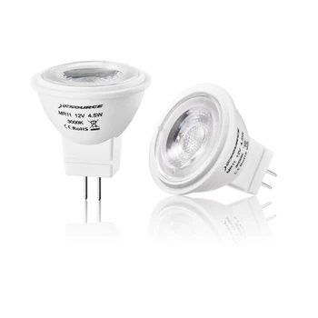 10 buc Bec LED lumina Reflectoarelor Lampa MR11 AD/DC 12V 2835 SMD 4.5 W Alb Cald Pentru Lumini Plafon Înlocui cu Halogen cu Lumină de Economisire a Energiei
