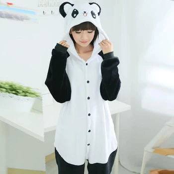 Adult Anime Kigurumi Onesie Panda Costum Pentru Femei Animal Unicorn Petrecere Onepieces Sleepwear Deghizat În Haine De Acasă Fata