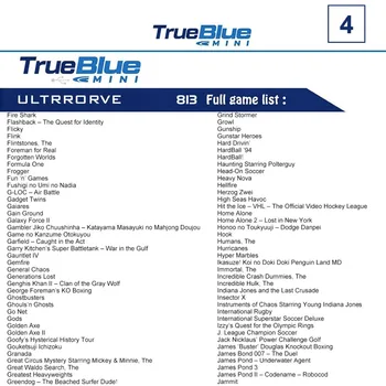Portabil 813 Jocuri True Blue Mini-Ultradrive Pack Joc Stick pentru Genesis pentru Mega Drive Joc Accesoriile Retro Consola de Jocuri
