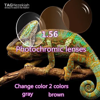 1.56 asferice photochromism lentile de înaltă calitate personalizate ochelari lentile gri / maro