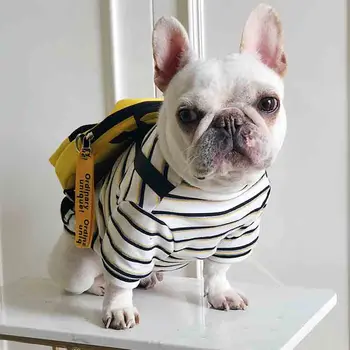 Haine animal de casă animal de companie haine de sac de școală haine de câine rucsac bulldog francez de haine de primăvară și de toamnă de moda noua