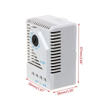 2019 Fierbinte! Higrostat mecanic Umiditate Conecta Controller Ventilator Incalzitor pentru Cabinet MFR012 Dropshipping