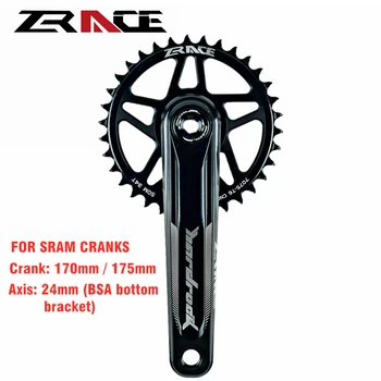 ZRACE Actualizat HARDROCK Montare Directă Bicicleta Angrenajul pentru 10s / 11s / 12s MTB Biciclete 170 mm /175 mm,32T / 34T Chainset pentru SRAM VULTUR