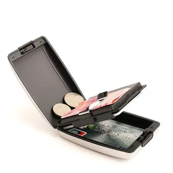 Aluminiu Bancar Blocarea Greu de Caz Portofel Card de Credit Anti-Scanare RFID Protejarea Cartelei
