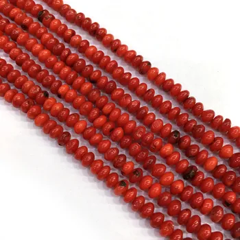 Piatra naturala Rosu Coral Margele Abacus 38cm Pumn Liber Izolare Margele pentru Bijuterii DIY Brățară Colier Accesorii