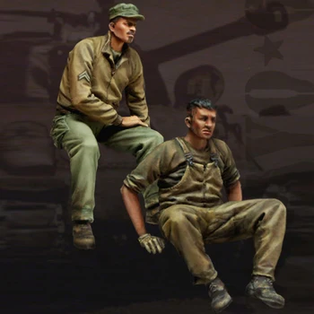 1/35 SUA Comandant de Tanc, Rasina Model Soldat GK, al doilea Război Mondial temă militară, Neasamblate și nevopsite kit