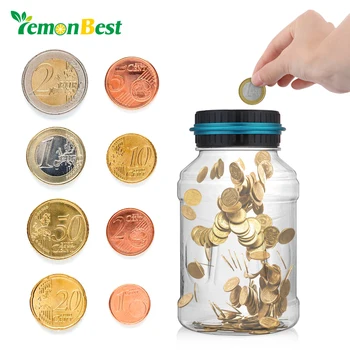 Bani noi Caseta Mari Digitale de Numărare a monedelor Euro Bani/Kg Cutie de Economisire Borcan pusculita Display LCD Monedă de Economisire Cadou