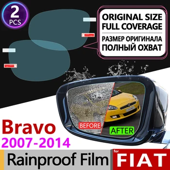 Pentru Fiat Bravo 2007~198 Acoperire Completă Anti Ceață Film Oglinda Retrovizoare Anti-Ceață Filme Accesorii Ritmo 2009 2010 2011 2012 2013