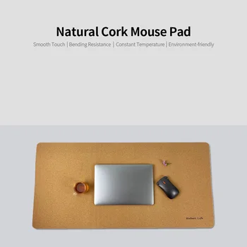 Mouse Pad Plută Naturală Textura Birou Mat rezistent la apa Praf de Mari Dimensiuni Desktop Laptop Mouse Pad pentru Birou Acasă Joc Pesti