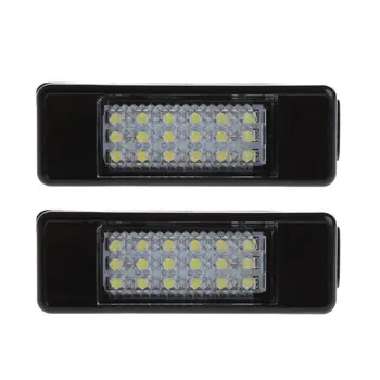 2 buc 18 LED-uri de Lumină de inmatriculare Lampa Pentru Peugeot 207 307 308 Citroen Berlingo 2004-2009 C3 C4 C5 C6 5D