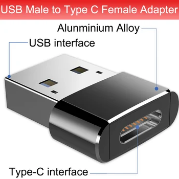 INGELON 50pcs C USB Adaptor USB de sex Masculin la Tip C de sex Feminin Adaptor pentru Macbook Laptop Samsung Xiaomi 10 Cască Huawei en-Gros