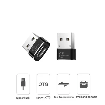 INGELON 50pcs C USB Adaptor USB de sex Masculin la Tip C de sex Feminin Adaptor pentru Macbook Laptop Samsung Xiaomi 10 Cască Huawei en-Gros