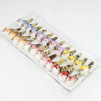 24pieces Colorate Spuma Păsări Ambarcațiuni Imitație de Animale Pentru nunta Acasă Festivalul de Decor si Cadou 4*2.5 cm