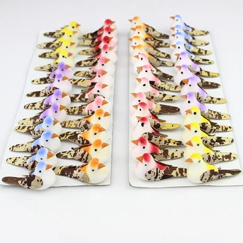 24pieces Colorate Spuma Păsări Ambarcațiuni Imitație de Animale Pentru nunta Acasă Festivalul de Decor si Cadou 4*2.5 cm