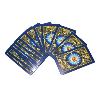 Aur de cărți de tarot mister Luminos soarta divinație tarot joc pentru femei tabla de joc carte de joc