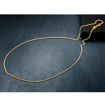 Aazuo 18K Aur Galben Uri de Moda Rotund Link-ul Lanț de 40-60cm 18-24 inch Au750 Prețul de Cost Colier Wendding Partid Cadou Pentru Femei