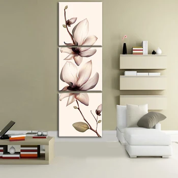 3 Bucăți de Lotus Tablouri de Arta Coridor Panza Printuri pentru Living Modular Imagine Decor opera de Arta pe Perete Panza de Arta Încadrată