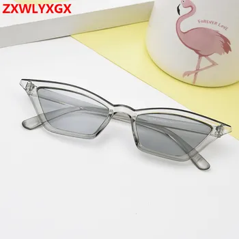 14 culori de design de brand nou, European, American ochi de pisica ochelari ochelari de soare pentru femei ochelari de soare retro cutie transparentă pahare colorate