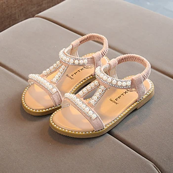 Copil De Vara Fete Sandale Copil Pentru Sugari Copii Alunecare De La Pearl Cristal Singur Printesa Roman Pantofi Pentru Copii Fata