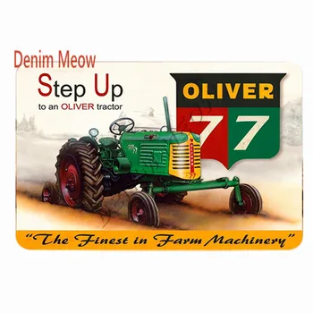 Vintage Mașină Agricolă, Tablă de Metal Semn Clasic American Tractoare Agricole Placa Garaj Pictura pe Perete Poster Decor Acasă WY68
