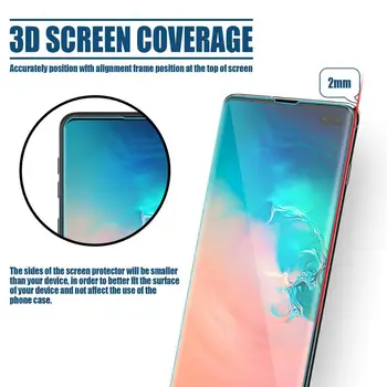 5D Full Curbat UV, Lipici Pentru Samsung Galaxy S10 PLUS S10+ Sticla amprente deblocare UV sticlă pentru S10 S10e Ecran Protector