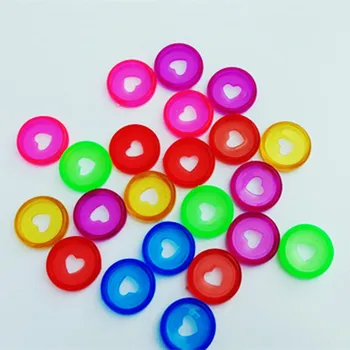 24mm 50PCS culoarea bomboane în formă de inimă liant pentru notebook portabil DIY CD volante cu caracter obligatoriu inelul de legare consumabile