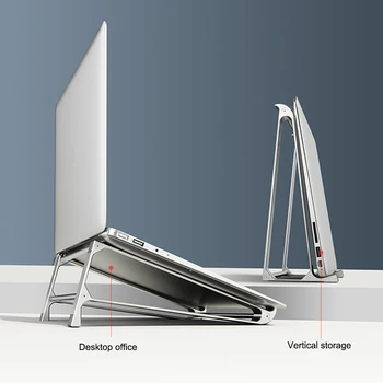 Stand Notebook Unghi Reglabil Aliaj de Aluminiu Ridicare Liberă Laptop Spori Suportul pentru Macbook Dell HP iPad Pro 9-17 inch