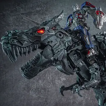 Jucării Transformers Gigant Optimus Prime + Sârmă de Metal Aliaj Versiune Dinozaur 34cm Realizate manual Model de Jucărie Accesorii Colecta Cadouri