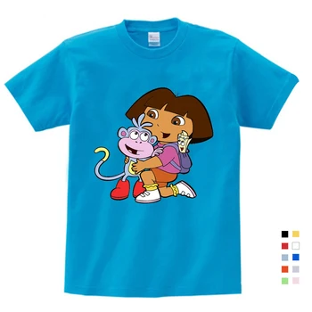 Fete T-Shirt Bumbac Copii din Bumbac Haine de Vară Tricouri Amuzante Top Tricouri Copii Alb Confort Toddler copii t shirt