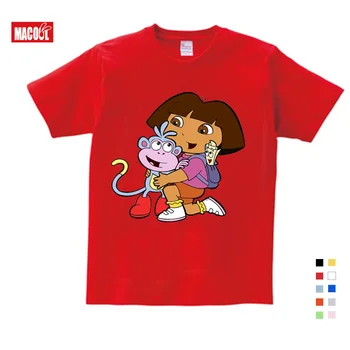 Fete T-Shirt Bumbac Copii din Bumbac Haine de Vară Tricouri Amuzante Top Tricouri Copii Alb Confort Toddler copii t shirt