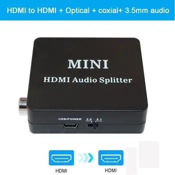 HDMI Optic TOSLINK SPDIF de 3,5 MM pentru căști 5.1 CH /2.0 CH Audio Converter Extractor Separator pentru HDTV, DVD PSP4