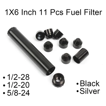 11 Buc 1x6 Inch din Aluminiu Ulei Filtru Combustibil Solvent Capcana pentru Masini 1/2-28 1/2-20 5/8-24 NAPA 4003 WIX 24003 22lr .223 .308 SKS SCS