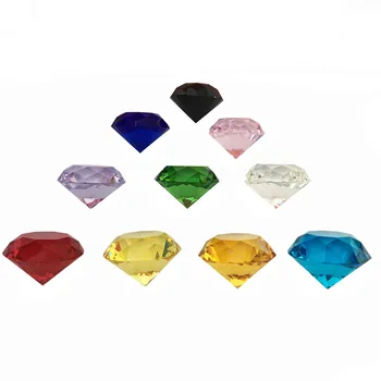 30mm 10buc/Lot Mixt de Cristal de Culoare Fengshui Diamant Prespapier Pentru Ziua de nastere Cadou de Nunta Petrecere de Suveniruri Cadouri