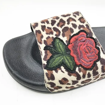 2020 Femei Pantofi de Vara, Sandale Leopard Balerini Casual Pantofi de Plaja Florale Sandale Femei Flip Flops transport Gratuit