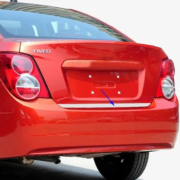 Pentru Chevrolet AVEO 2011-oțel inoxidabil Spate, usa portbagaj benzi Decorative Hayon Decorative benzi styling Auto